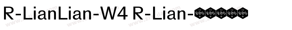 R-LianLian-W4 R-Lian字体转换